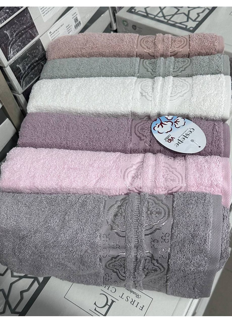 Рушники 90/50 см для рук, обличчя 6 штук Vishnya комбінований