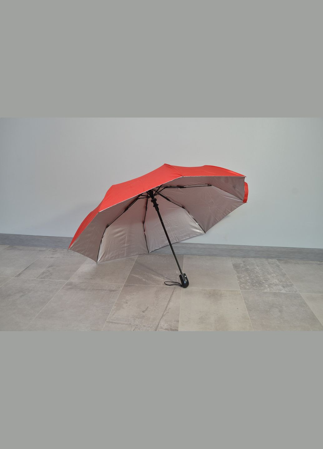 Жіноча складна парасолька, Червона, Напівавтоматична (8 спиць) No Brand (294337700)
