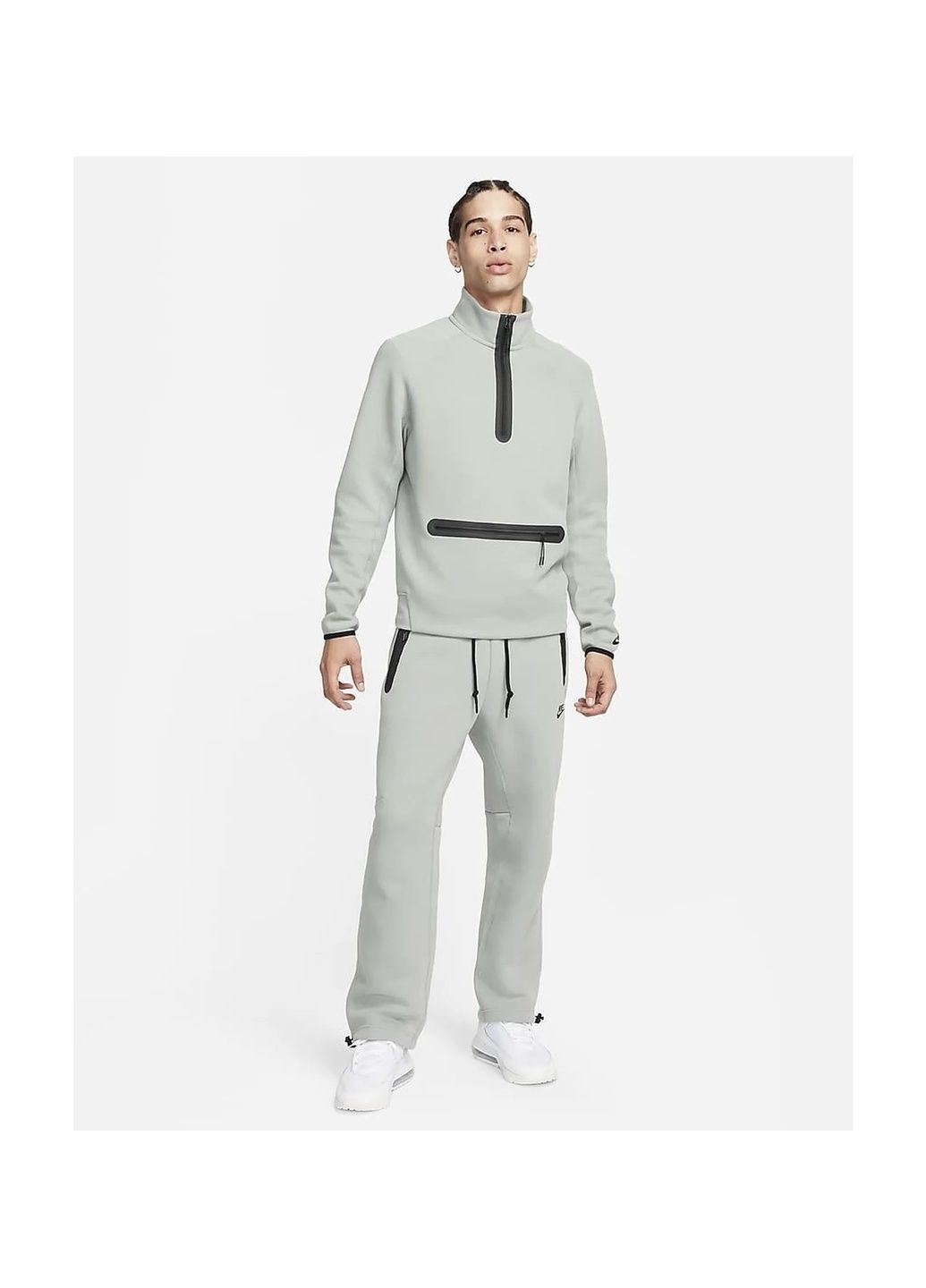 Кофта мужская 1/2 Sportswear Tech Fleece Grey Nike (364662516)