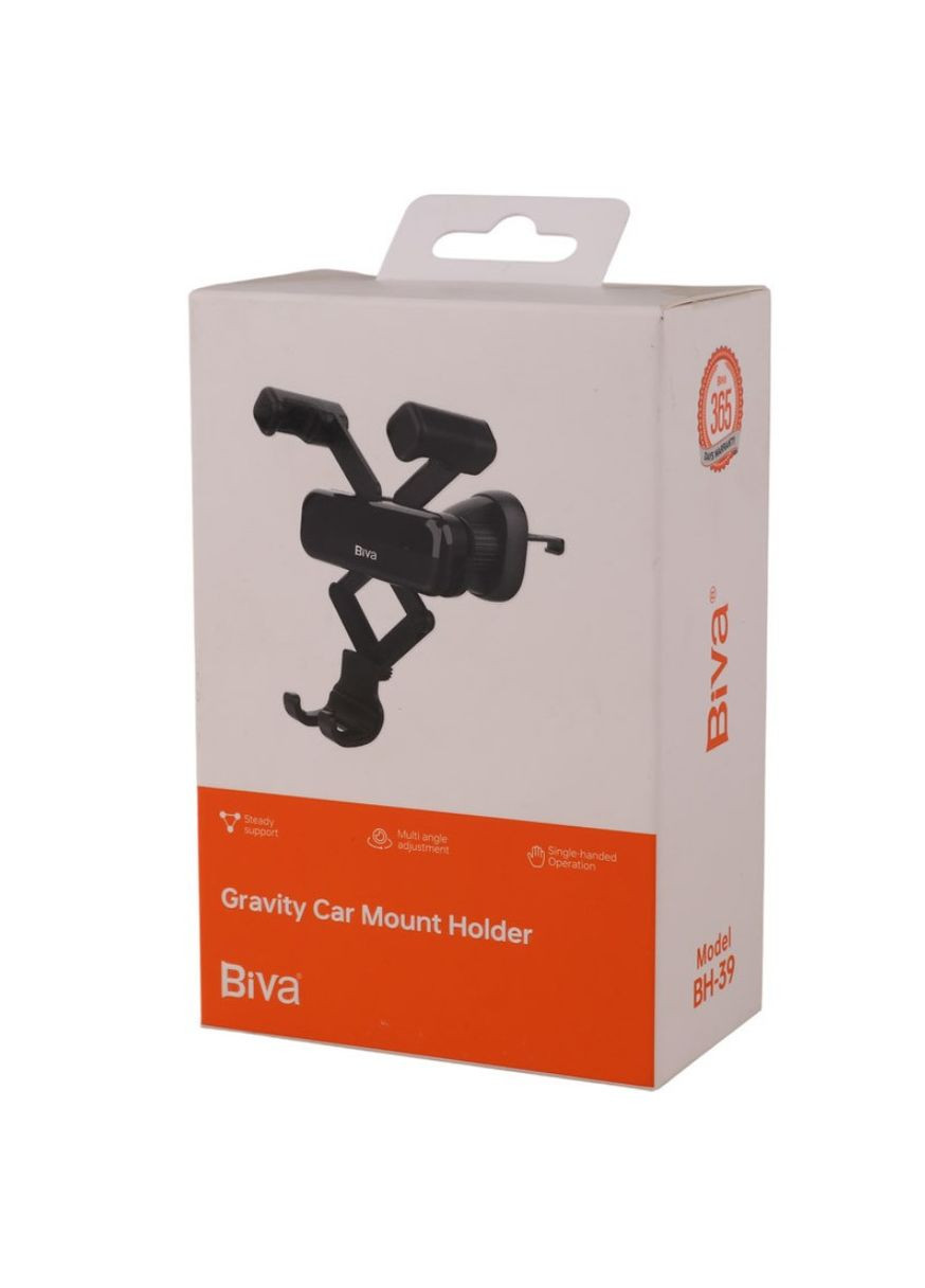 Автомобильный держатель BH-39 AirVent Gravity Car Holder Black Biva (333031727)