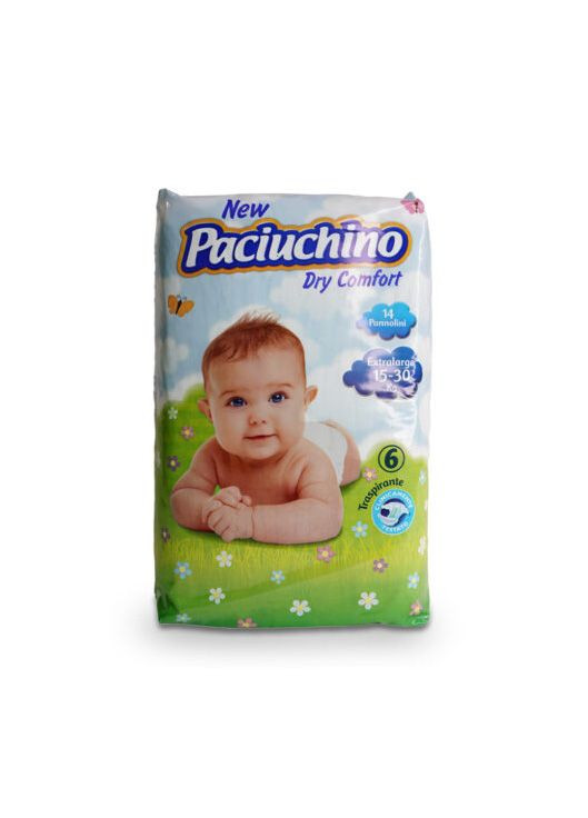Підгузки Paciuchino 6 XL (15-30кг) 14 шт Cardificio Italiano (278633957)