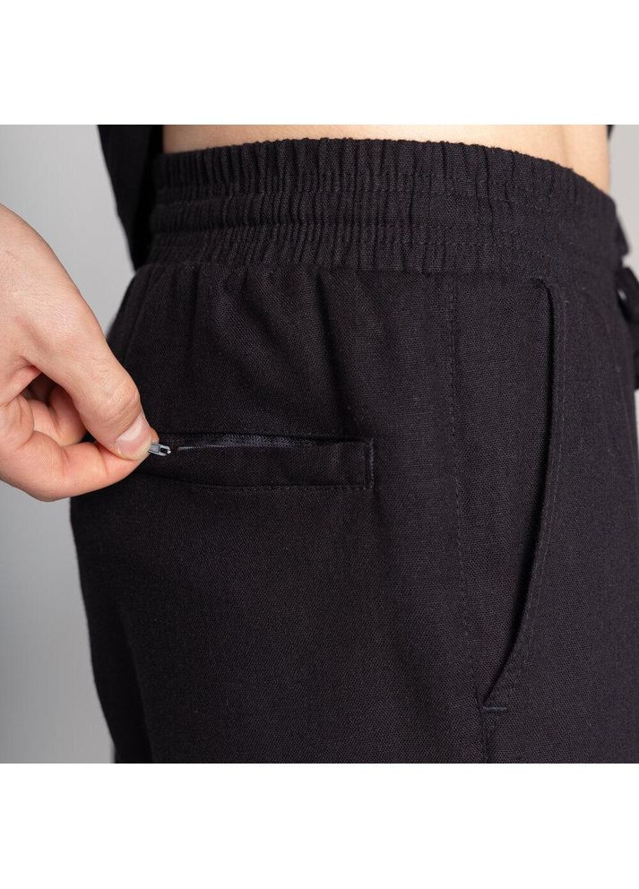 Черные повседневный демисезонные брюки No Brand