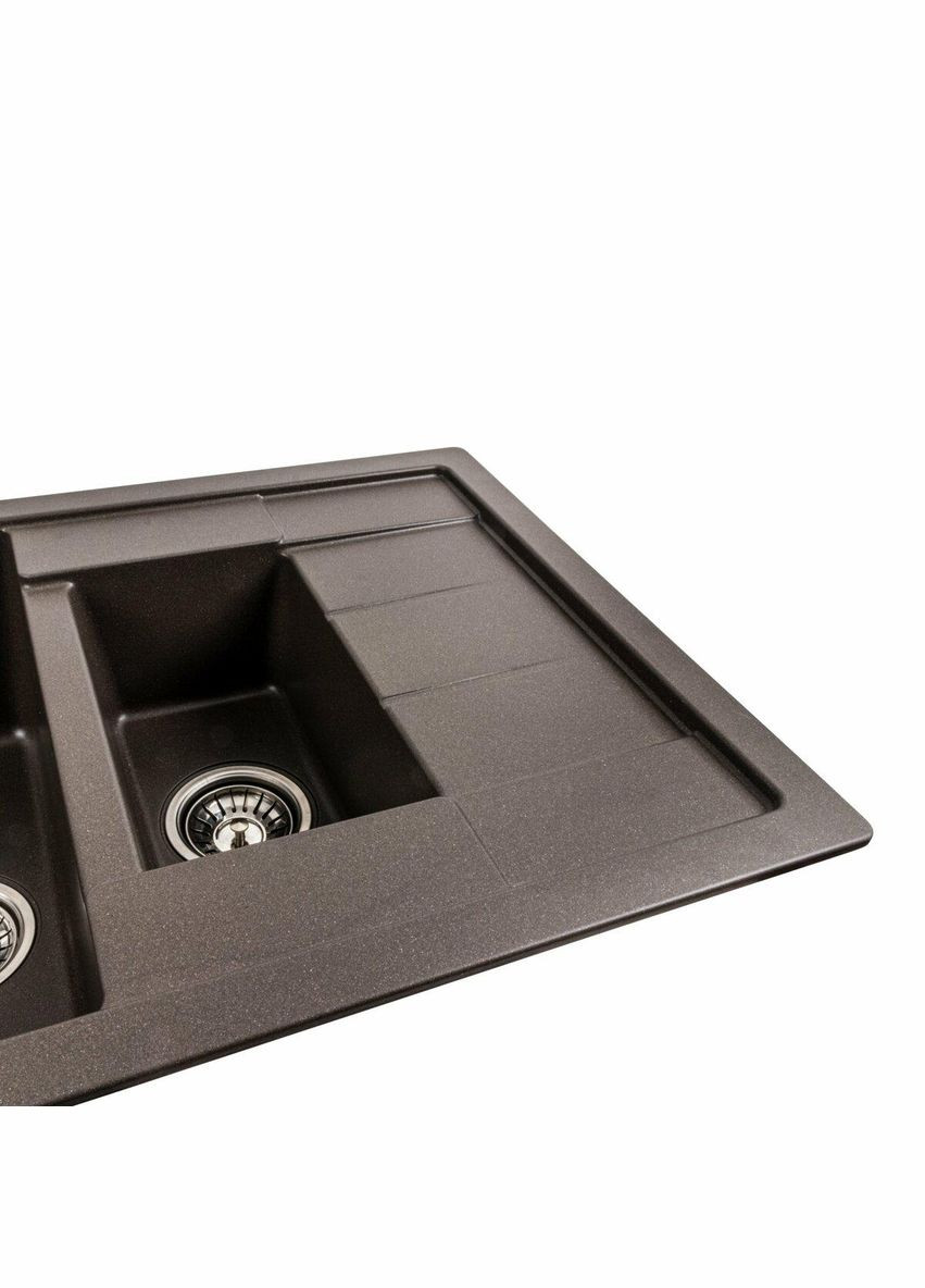 Гранитная мойка для кухни 7850W TOSKANA матовая Темная скала Valeso (342070403)