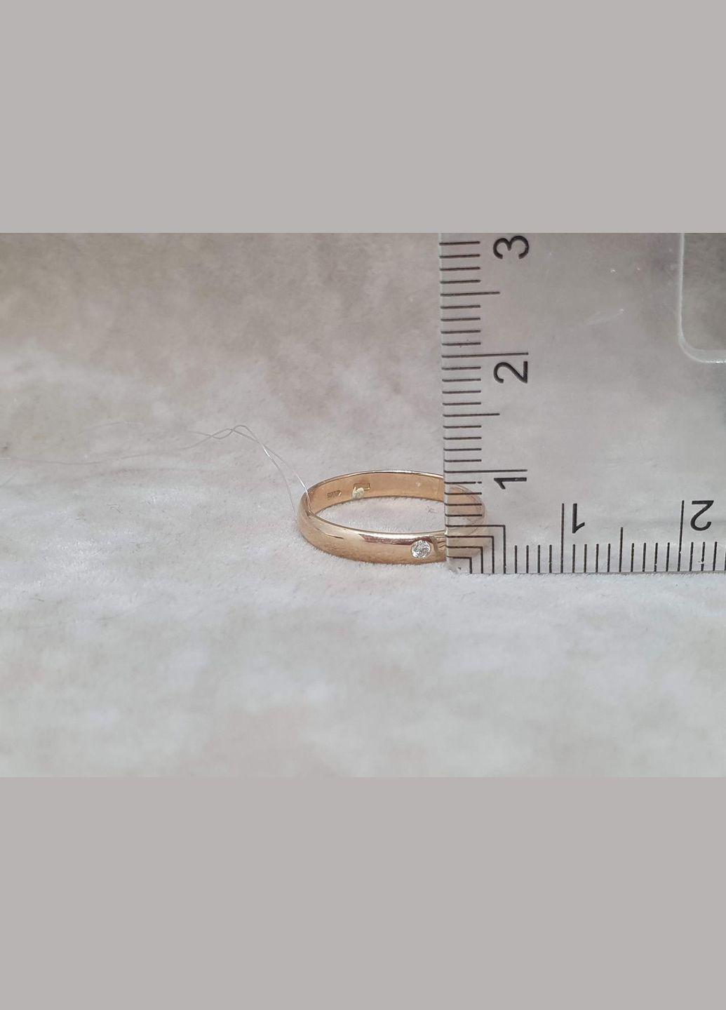 Обручальное кольцо с бриллиантом. Б/А Qvaliz (315750424)