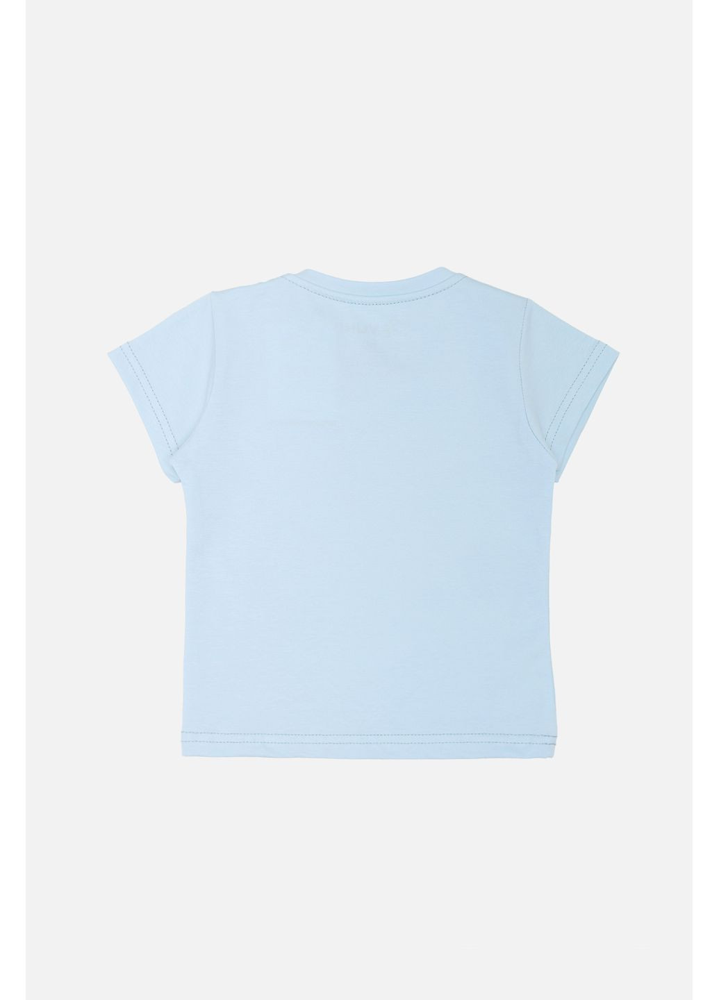 Голубая демисезонная футболка с коротким рукавом для мальчика цвет голубой цб-00283599 Yuki