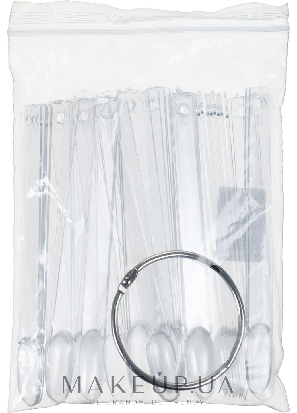 Типсы пластиковые, миндаль, 50 шт., прозрачные 50шт (1035829-27056472) HD Hollywood (368640109)