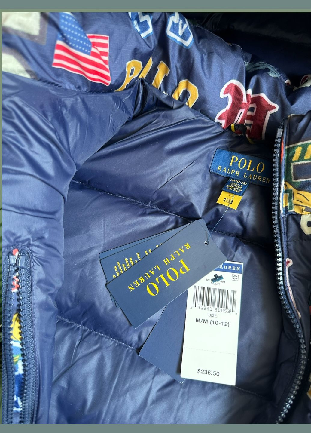 Синя демісезонна куртка Ralph Lauren Polo