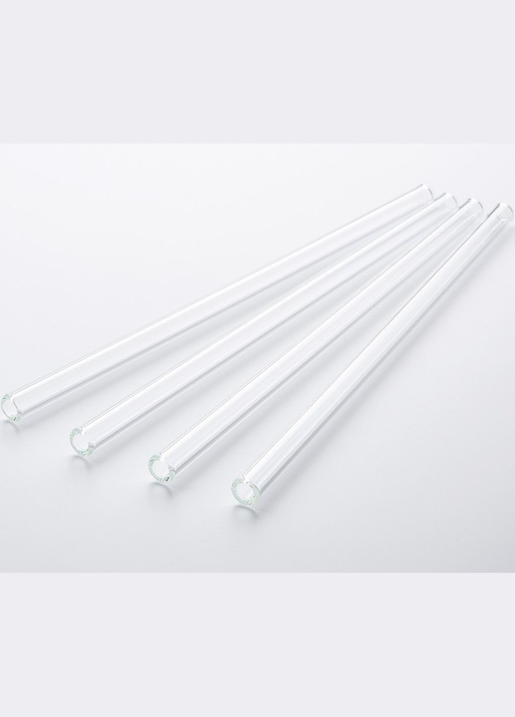 Скляні трубочки-соломинки для коктейлів та напоїв набір 8 шт та 1 щітка і чохол 190мм багаторазові No Brand (338436871)