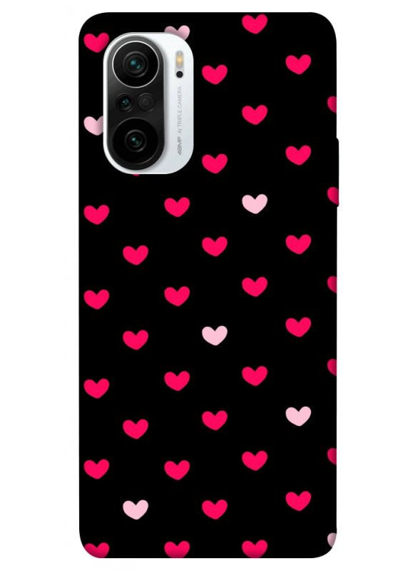 Чохол з принтом для Xiaomi K40, K40 Pro+, Poco F3 для Сяомі, ксіомі редмі К40, К40 про+, поко Ф3 Little hearts No Brand (338608716)