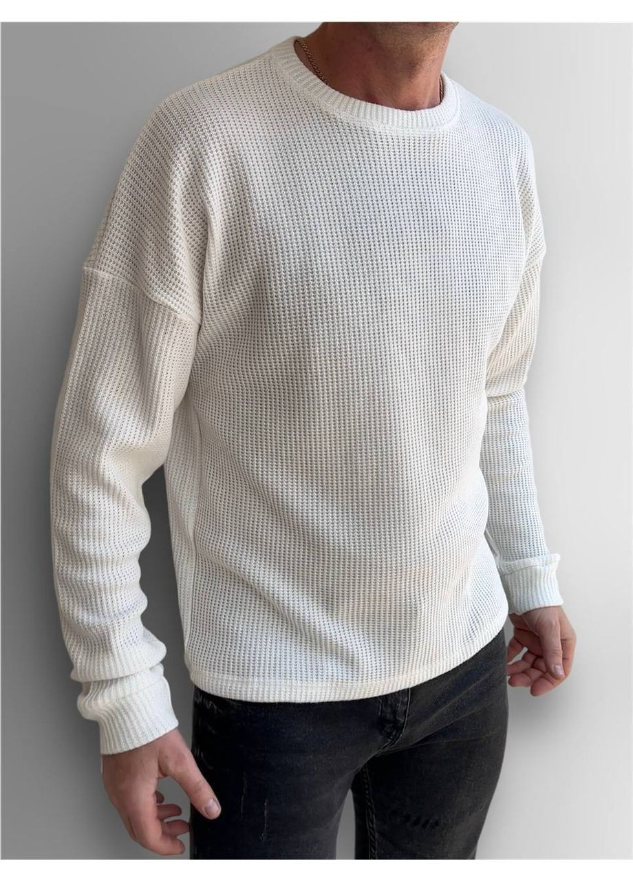 Белый демисезонный повседневный лонгслив DK/DL Мода без кордонів однотонный