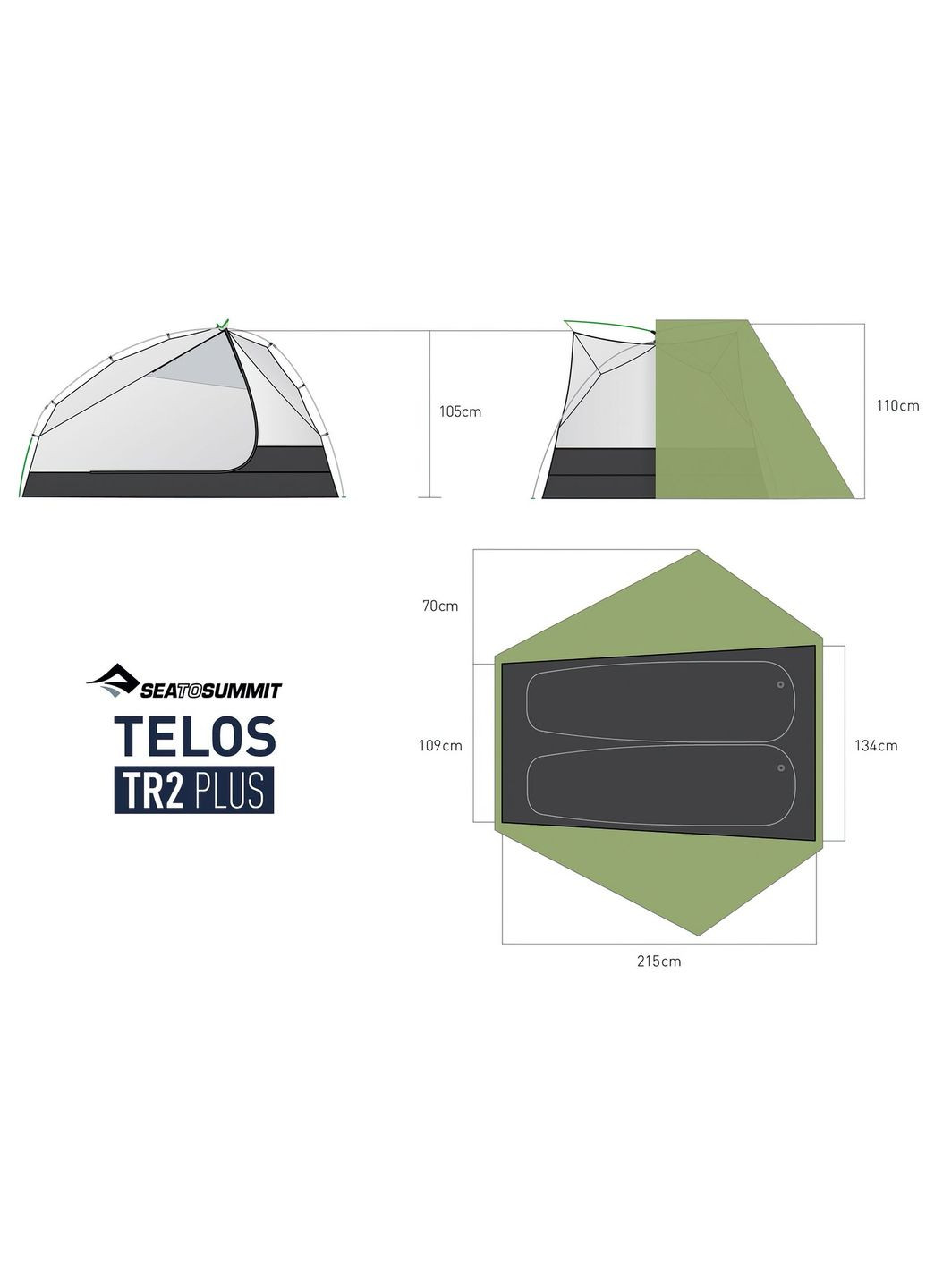 Палатка Telos TR2 Plus Sea To Summit (278005363)