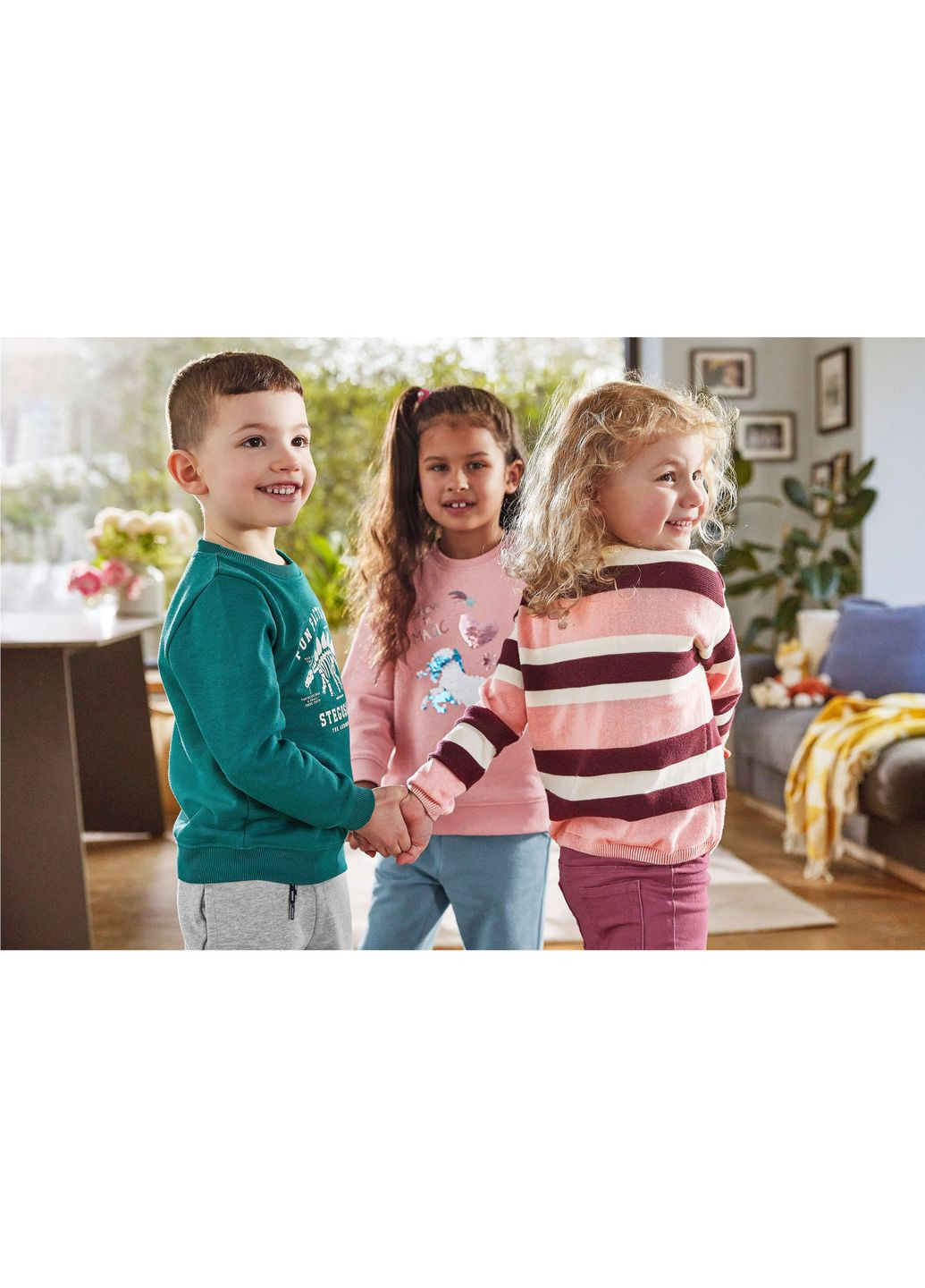 Рожевий демісезонний джемпер в полоску для дівчинки lidl 416671 рожевий Lupilu