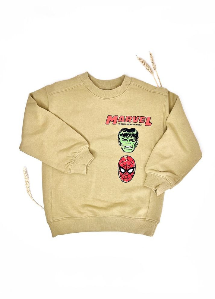 H&M кофта свитшот 104 см коричневый артикул л1108 коричневый