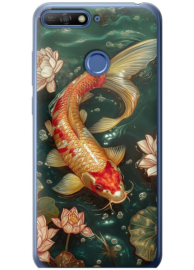 2D пластиковий чохол 'Мелодія Лотоса' для Endorphone Huawei Y6 Prime 2018 (291125484)