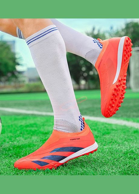 Красные футбольные сороконожки No Brand без шнурков