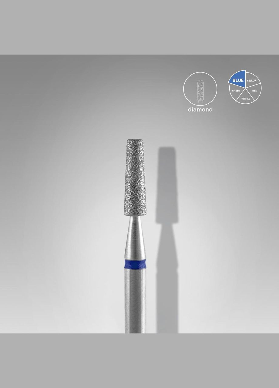 Фреза алмазная staleks pro усеченный синий конус диаметр 2,5 мм / рабочая часть 8 мм Stalex (315932247)