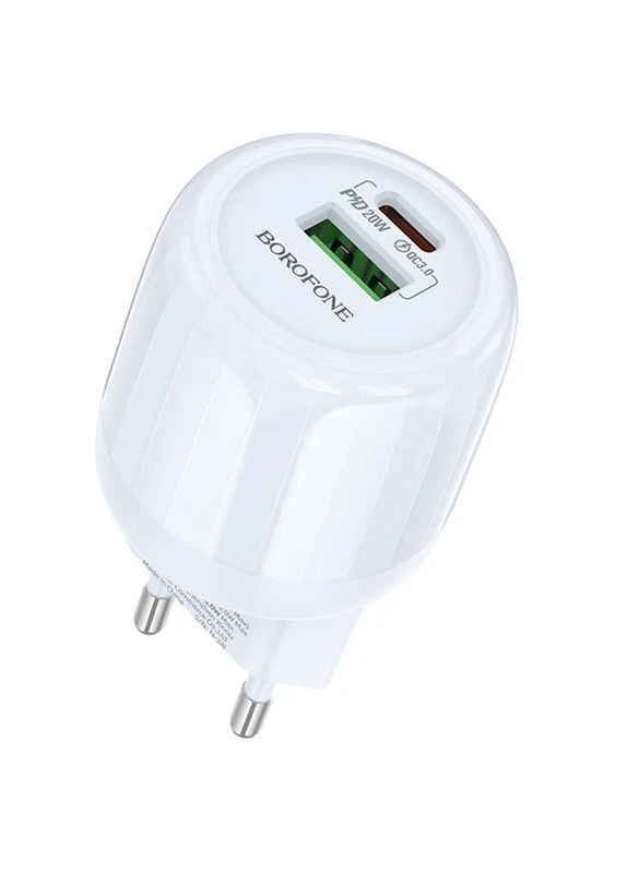МЗП BA93A Lustrous PD20W+QC3.0 (1USB-A/1C) Borofone (382609644)