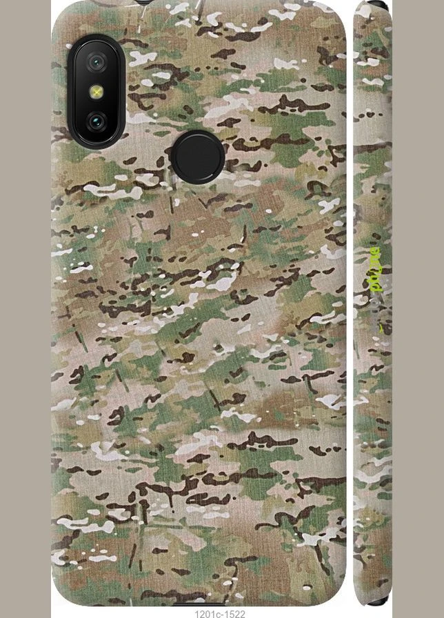 Чехол на Xiaomi Redmi 6 Pro Камуфляж v5 "1201m-1595-70447" Endorphone (332800834)
