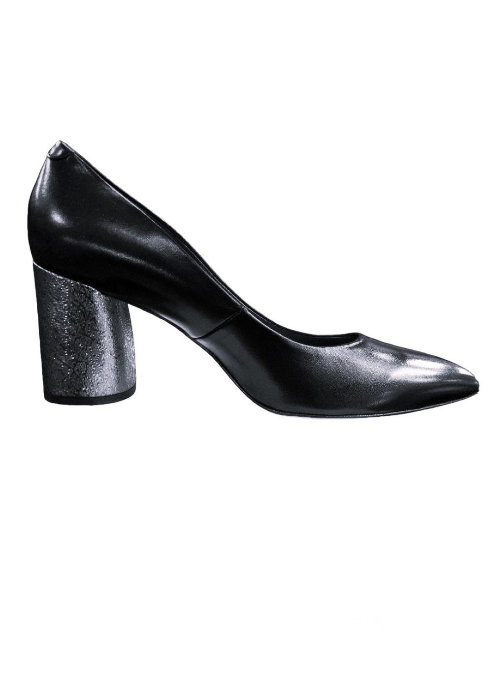 Bravo Moda жіночі туфлі на прямому підборі 36 (23 см ) чорні мері джейн чорний з натуральна шкіра, польща — всесезон (323159433)