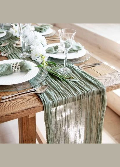 Дорожка ранер Leeseph 90х400 см зелена Malva (300860418)