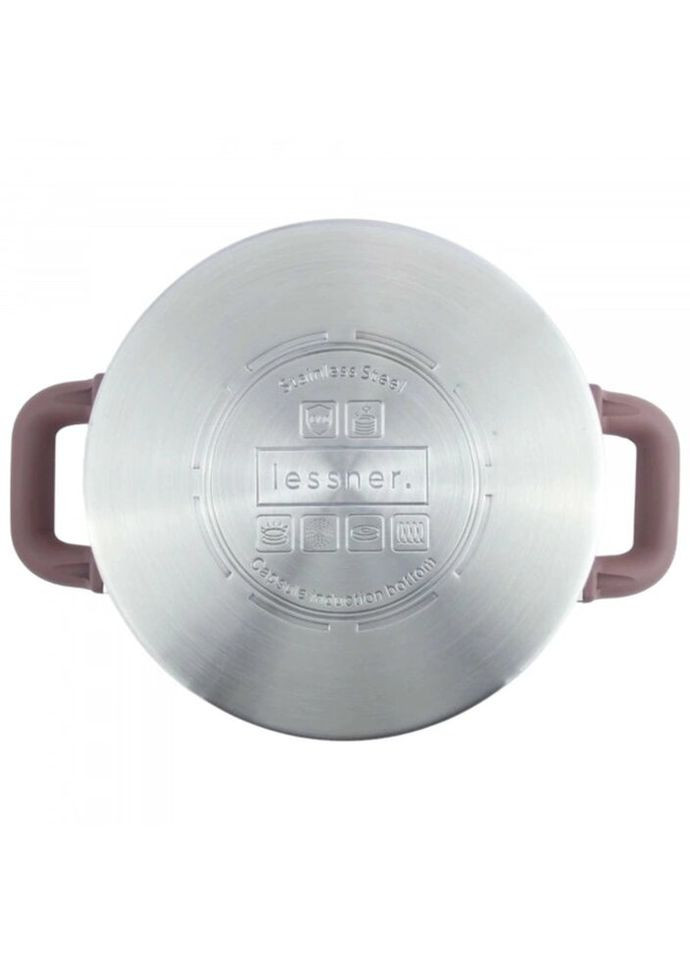 Кастрюля Arundel 55884-16 16 см 1.8 л серебристая Lessner (319552353)