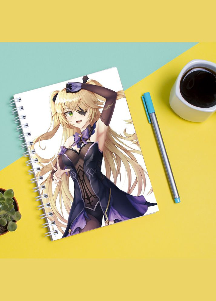 Скетчбук (Sketchbook) блокнот для рисования с принтом "Genshin Impact - Геншин Удар 3" Кавун блокнот для малювання (316133686)