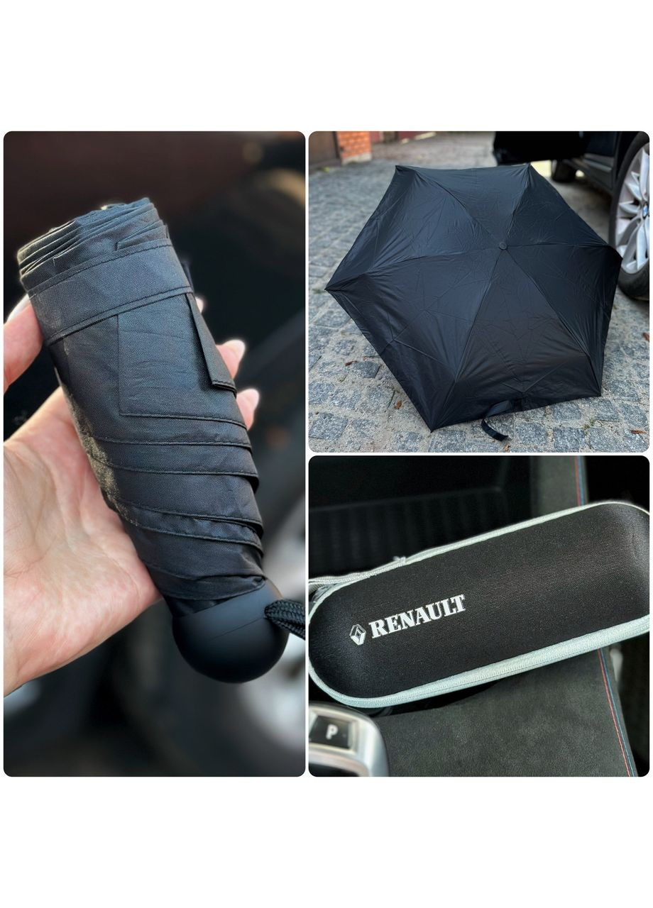 Комбинированный компактный зонтик с логотипом renault в чехле BMW (345120870)