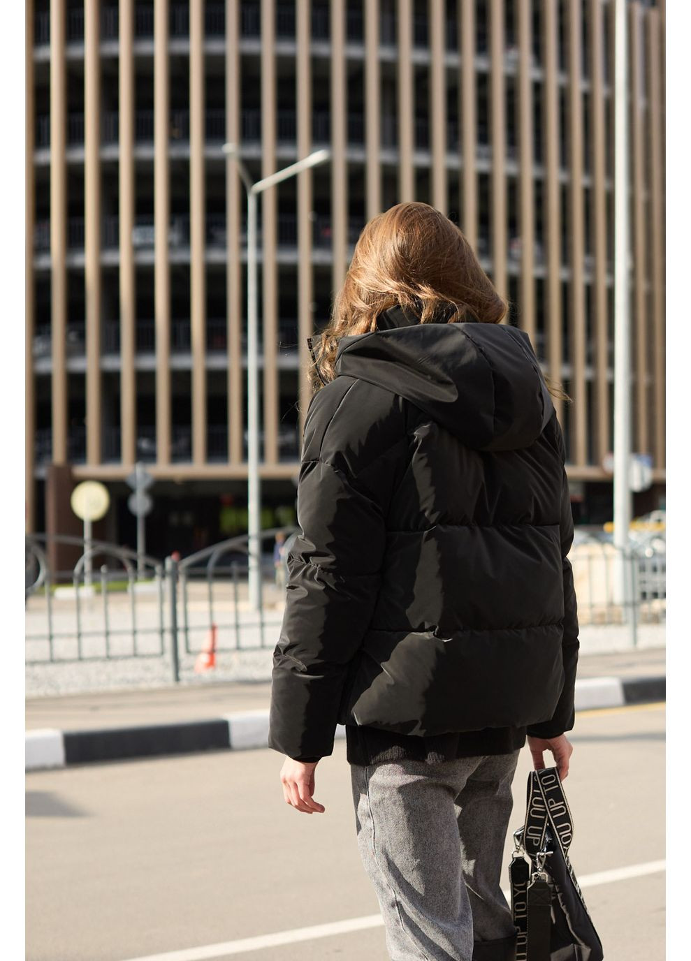 Черная зимняя куртка пуховик 1905.4936 Seventeen