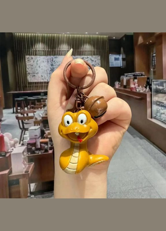 Брелок у вигляді Змії з ліхтариком і дзвіночком – чудовий подарунок, символ 2025 року No Brand (307908704)