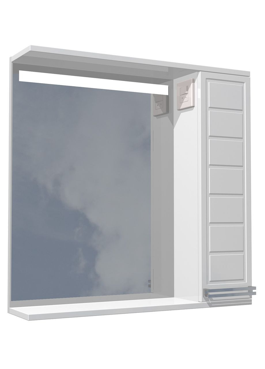 Шкаф с зеркалом в ванную комнату 70см с LED подсветкой AVT (329069370)