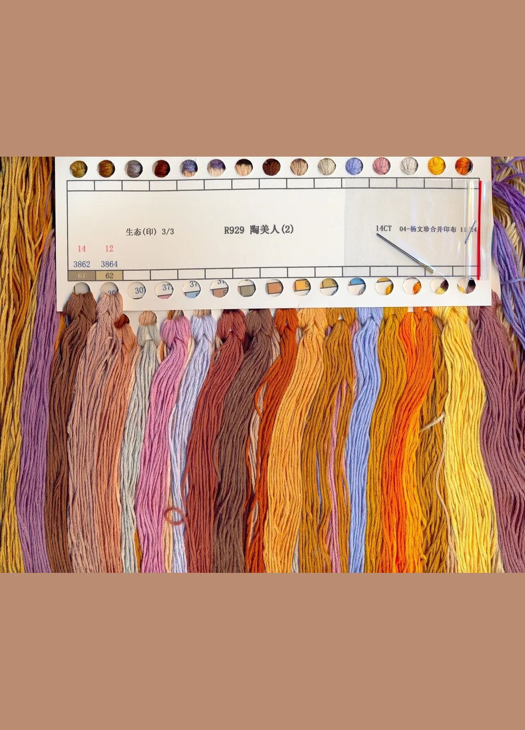 Набір для вишивання за нанесеною на канву схемою "The beauty and ceramic pot(2)". AIDA 14CT printed 68*68 см Joy Sunday (313614449)