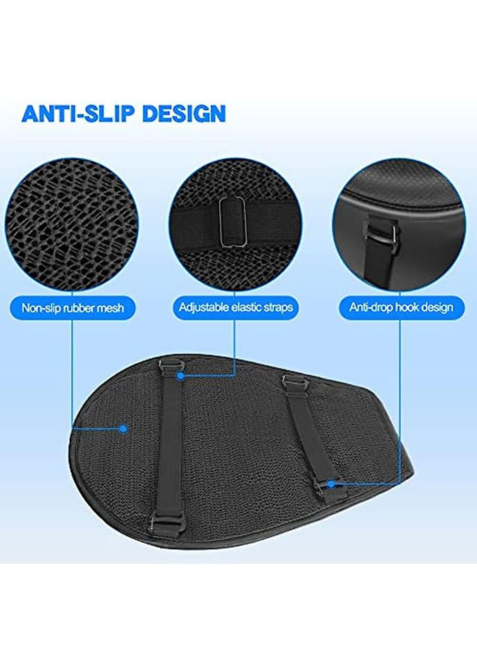 Гелева подушка Стільники для сидіння мотоцикла, мопеда 33x39 см Olvi (372890064)