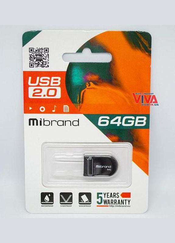 Флешка 64Gb USB 2.0 Mibrand Scorpio (279554446)