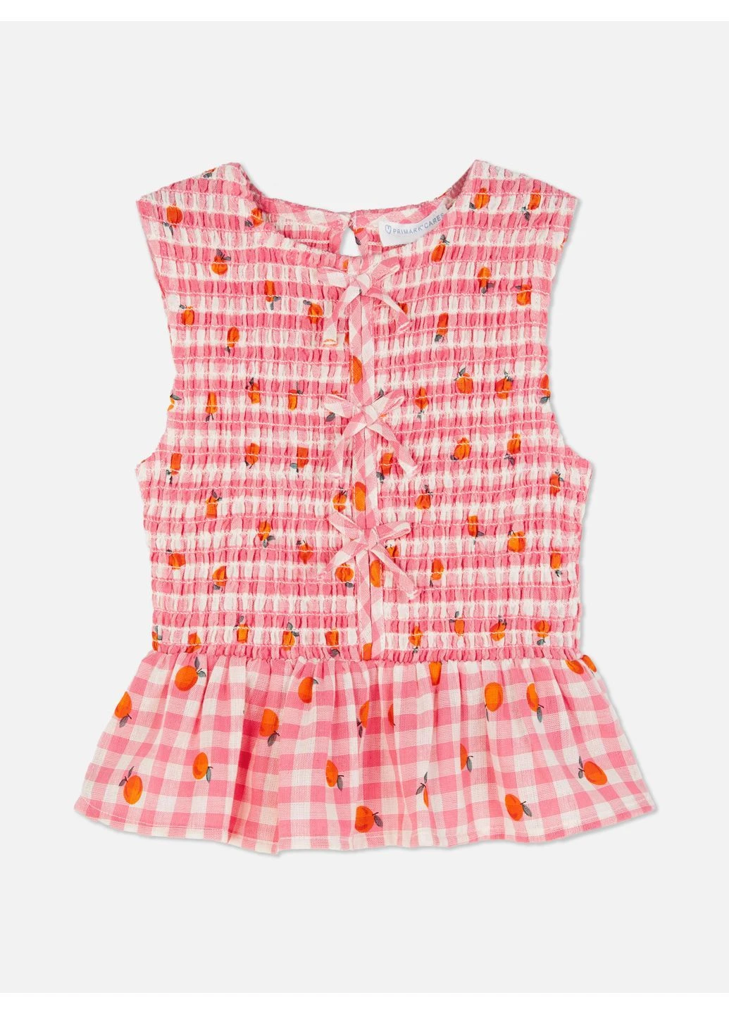 Топ лето,розовый-белый в узоры, Primark (395005650)