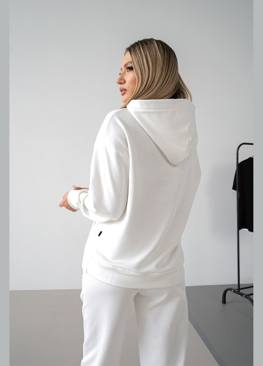 Женские худи OVERSIZE 23 Белый Teamv (316354818)