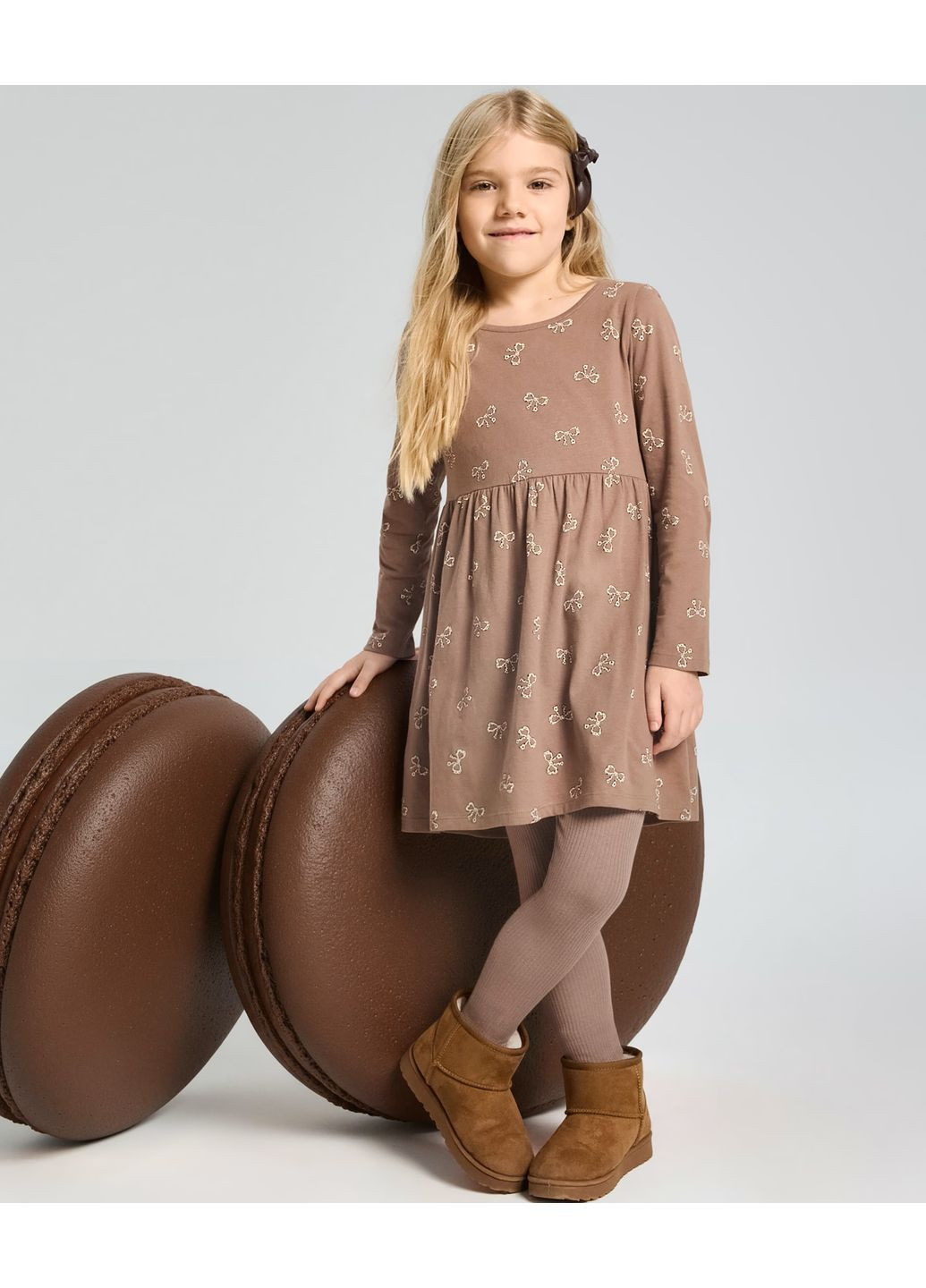 Бежева комплект суконь 2 шт. для дівчинки Sinsay (366666544)