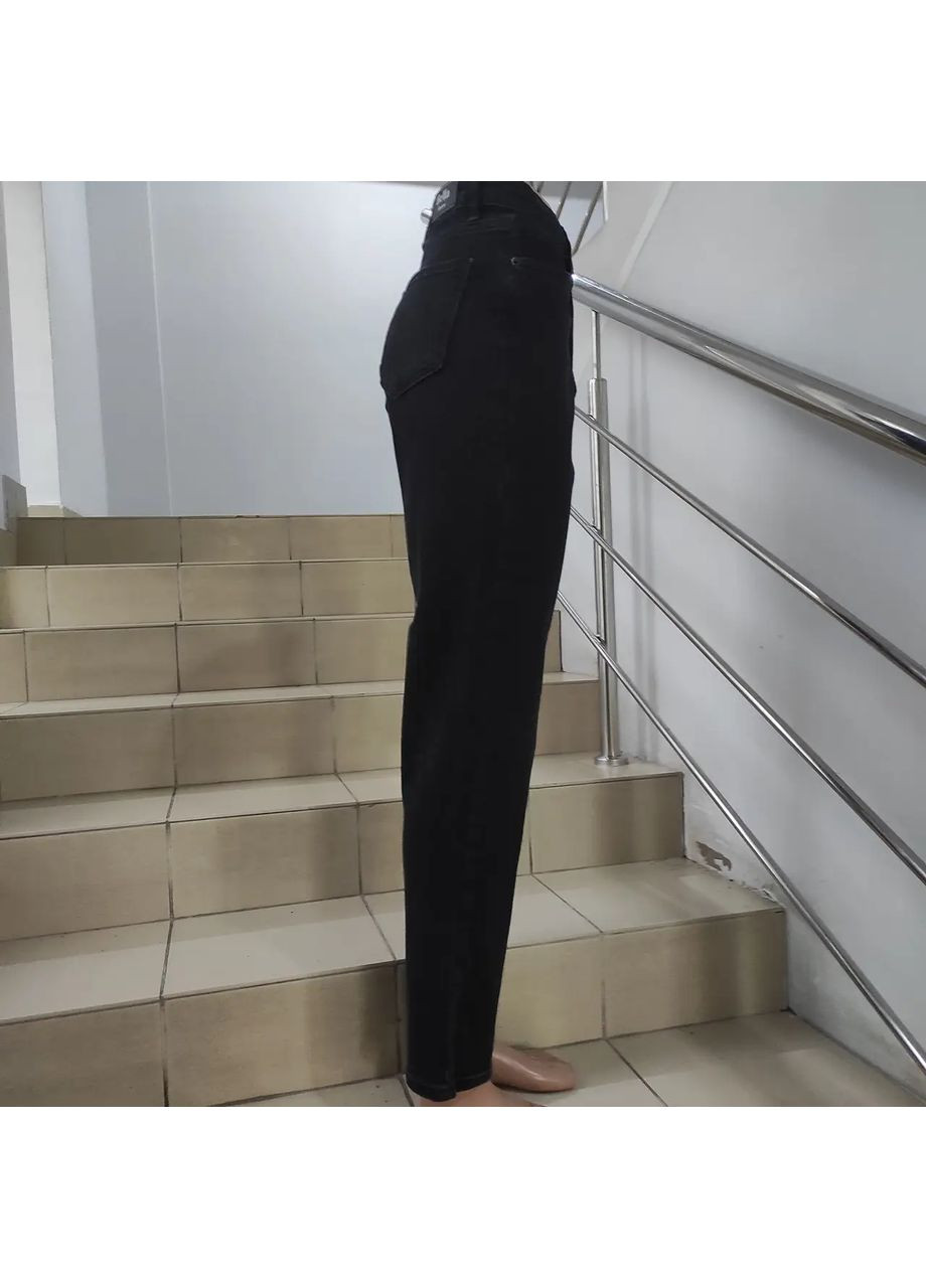 Джинсы женские МОМ стрейч суженные батал удобные укороченные серые No Brand - (370137965)