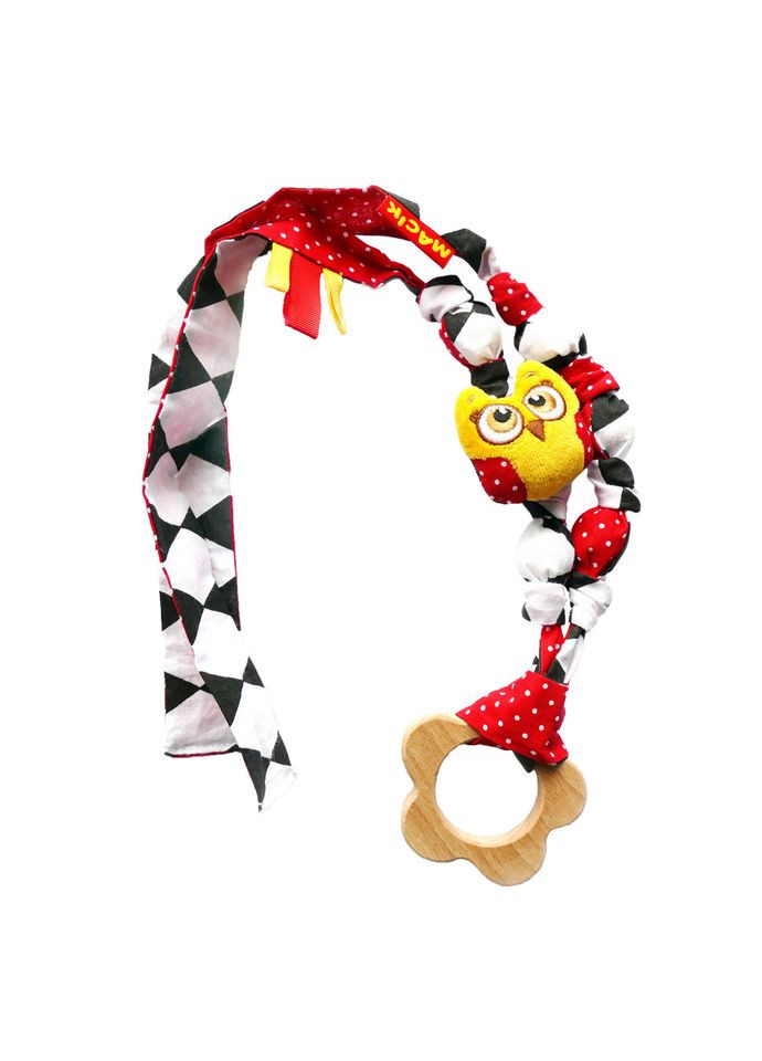 Подвеска Слингобусы Совушка МС 110504-01 с деревянным грызунком Macik (342025628)