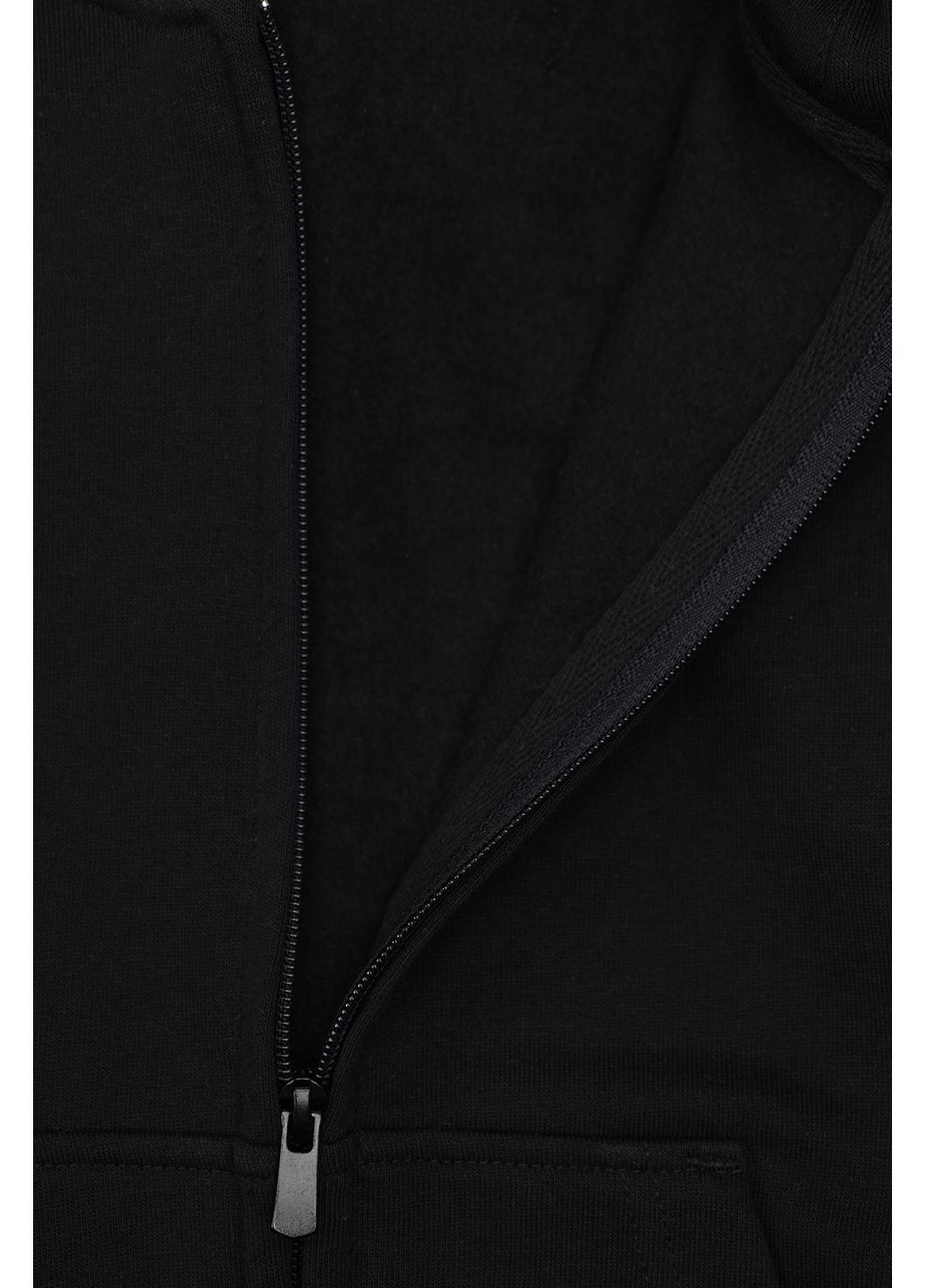 Толстовка на блискавці для хлопчика колір чорний ЦБ-00279642 Yuki (362083603)