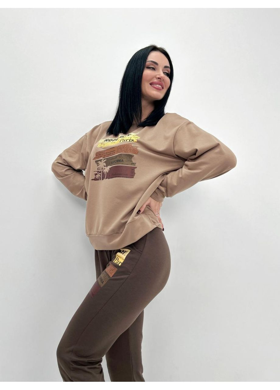 Трикотажный костюм с принтом Fashion (360769377)