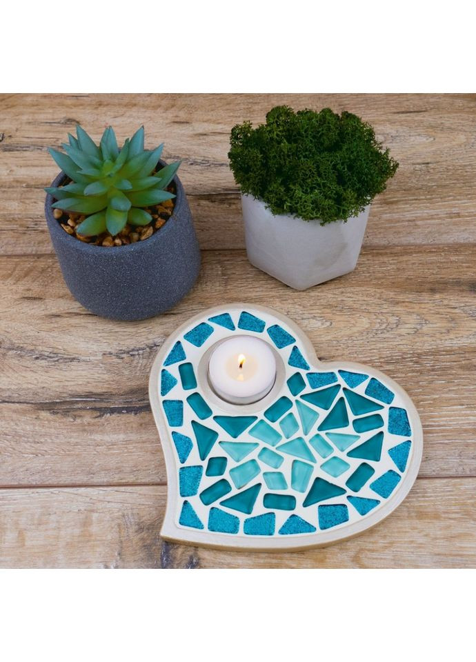 Детский набор для творчества хрустальная мозаика "Подсвечник-Сердце" MA1011 Mosaaro (360899777)