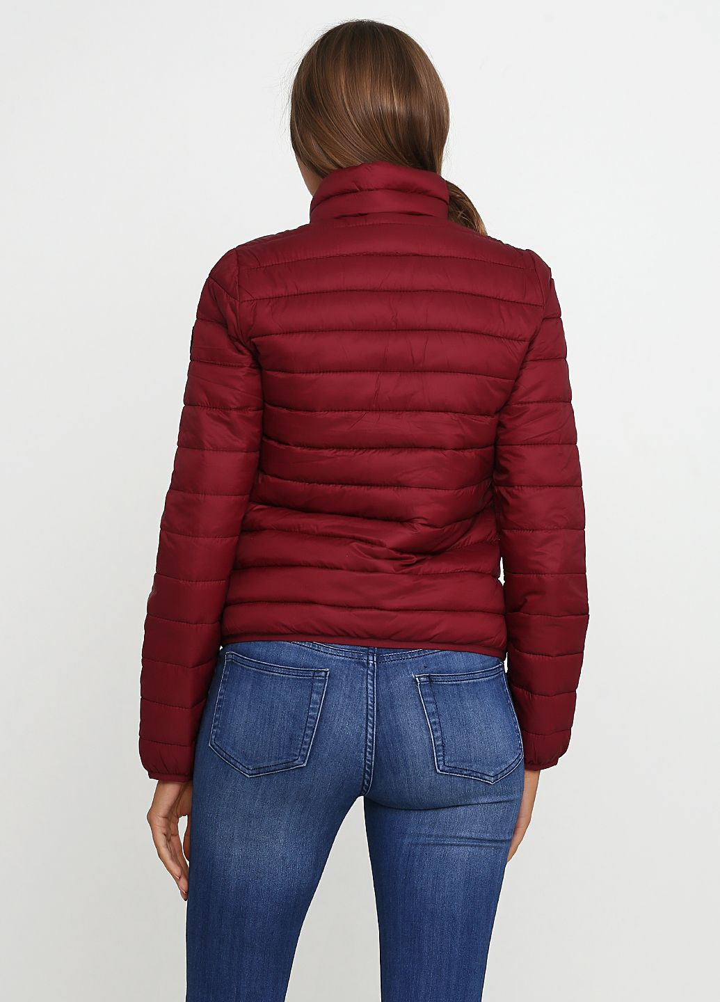 Бордовая демисезонная куртка демисезонная - женская куртка af5413w Abercrombie & Fitch