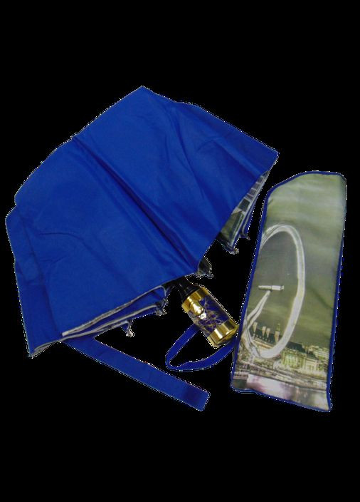 Синя} зонт двойная ткань с рисунком внутри 9 спиц антиветер 18301 Bellissima (333712875)