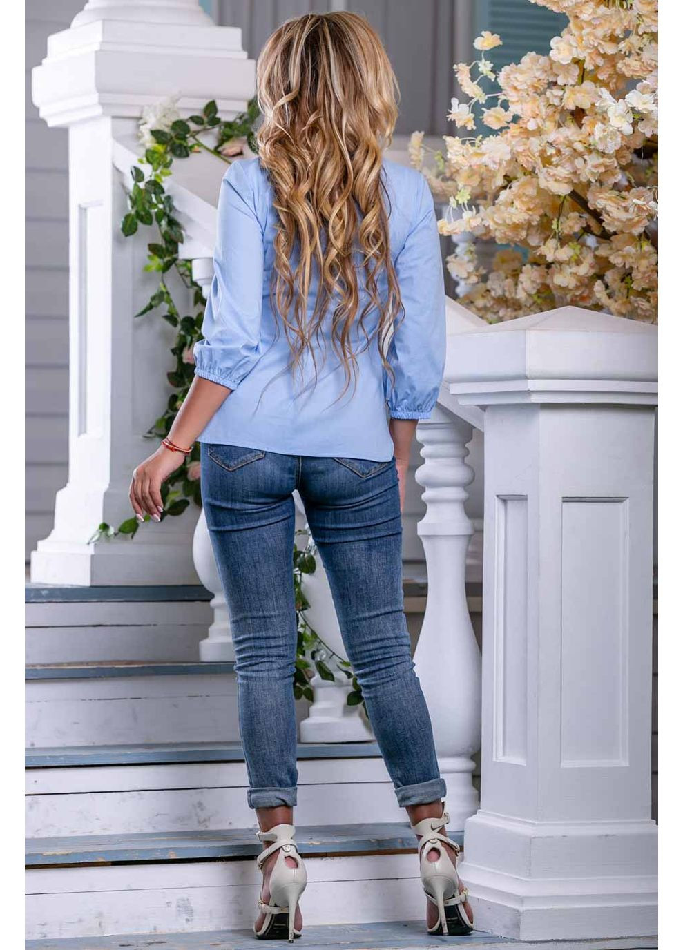 Голубой рубашка Seventeen