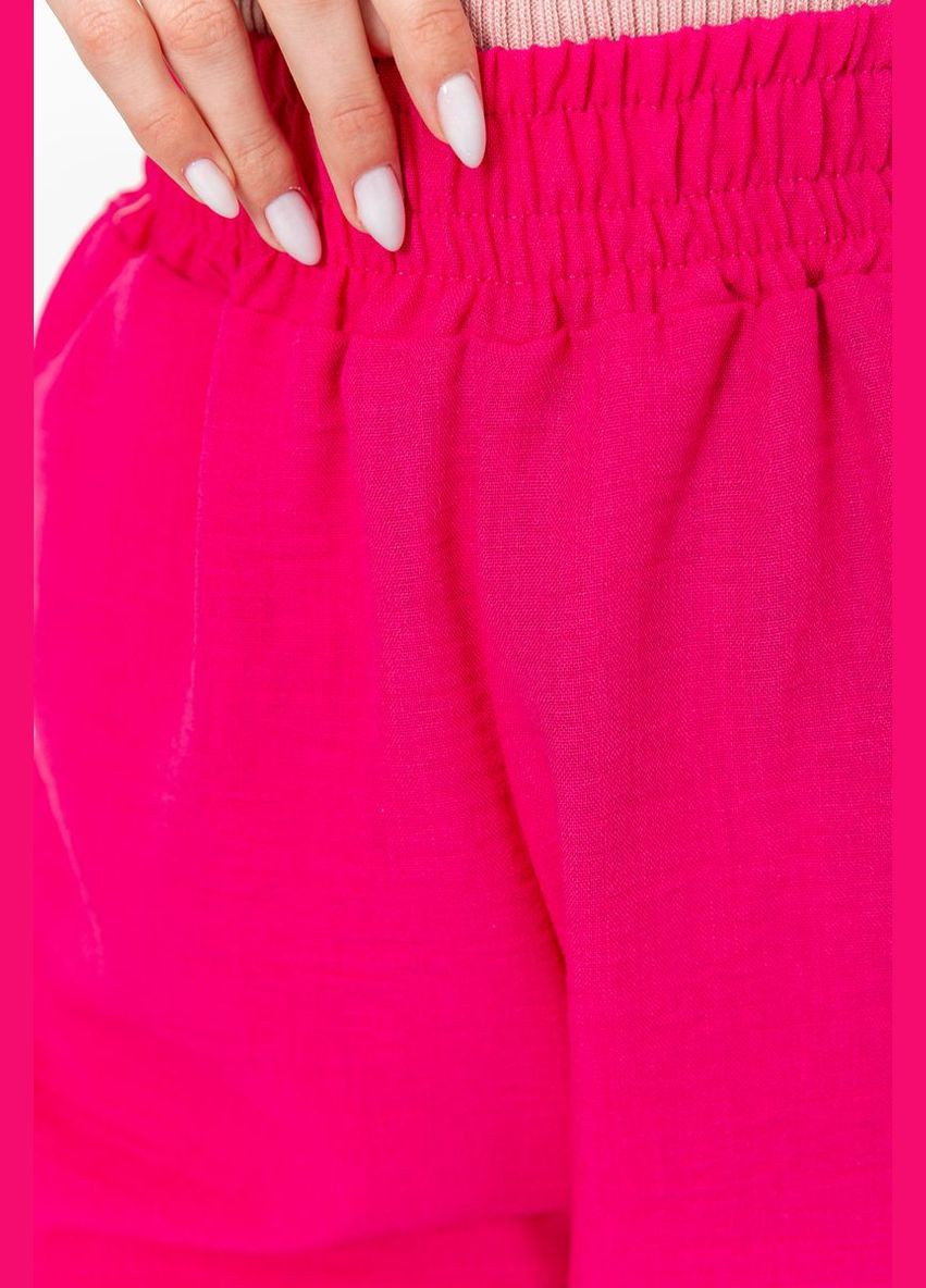 Шорти жіночі вільного крою тканина льон, колір джинс, Ager (288751164)