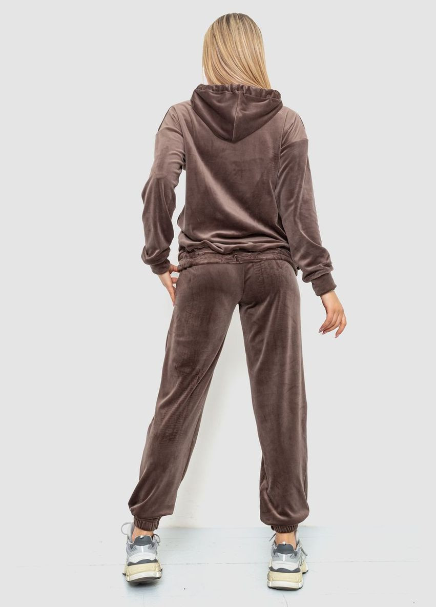 Спорт костюм женский велюровый, цвет оливковый, Ager (280911807)