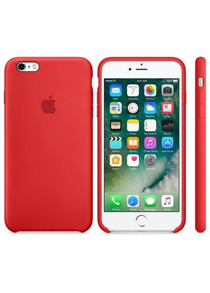 Чехолнакладка Silicone Case Apple iPhone 6 Plus/6s Plus Red Toto (301782165)