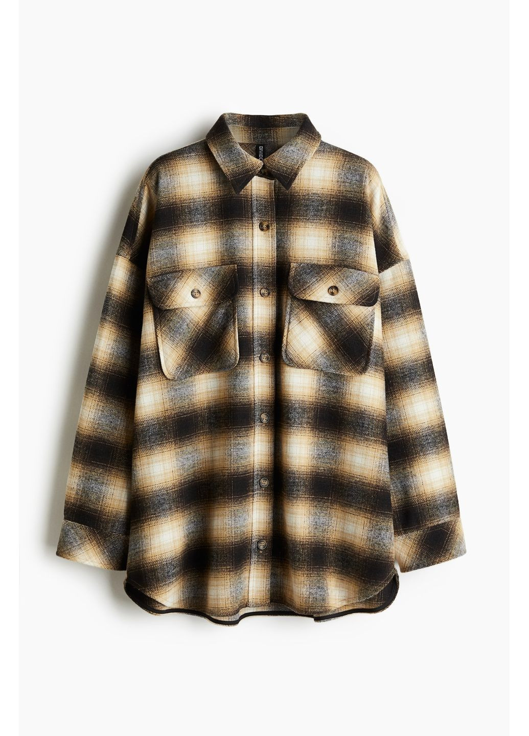 Цветная кэжуал рубашка в клетку H&M