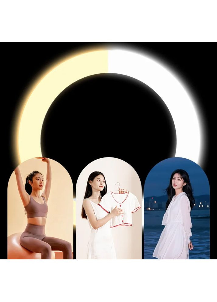 Светодиодная кольцевая лампа 45 см Pro 4500 с 3 держателями и пультом ДУ, питание от 220 В/ Комплект блоггера/ Лампа для селфи Ring (370778704)