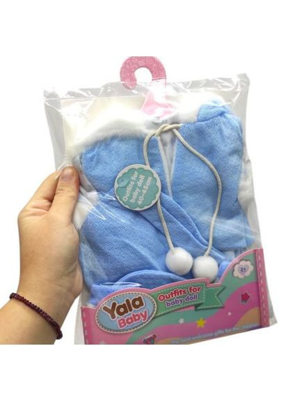 Одежда для пупса комбинезон шапочка жилет для кукол 40-45 см зимний комплект ProDobro (367092899)